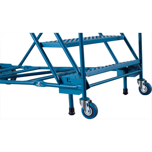 Escabeau roulant certifi&eacute; CSA avec marche verrouillable, 16 marches, Largeur de la marche 30", Hauteur de la plateforme 144", Acier PB Rental Co. Ltd.