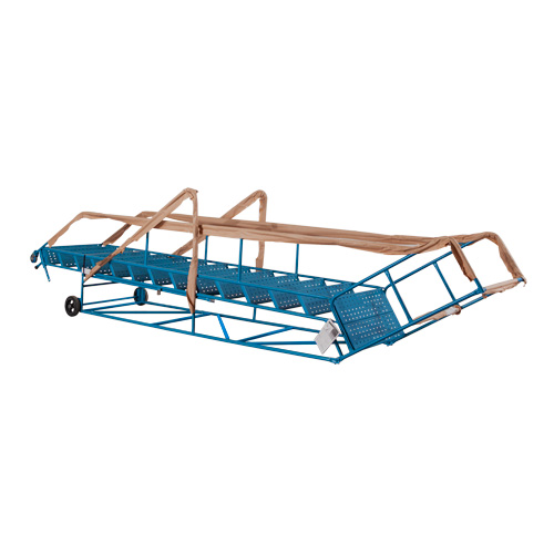 Escabeau roulant certifi&eacute; CSA avec marche verrouillable, 14 marches, Largeur de la marche 30", Hauteur de la plateforme 128", Acier PB Rental Co. Ltd.