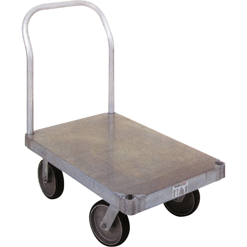 Aluminum Platform Truck, 24" W x 48" L, 2000 lbs. Cap., Rubber Wheels PB Rental Co. Ltd.