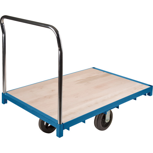 Heavy-Duty Platform Truck, 48" L x 24" W, 2000 lbs. Capacity, Rubber Casters PB Rental Co. Ltd.