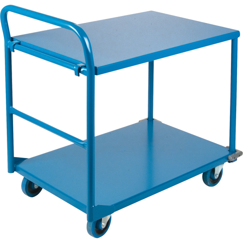 Chariots &agrave; tablettes/plateforme, Acier, 24" la x 36" p x 40" h, Capacit&eacute; de la plateforme 1300 lb PB Rental Co. Ltd.