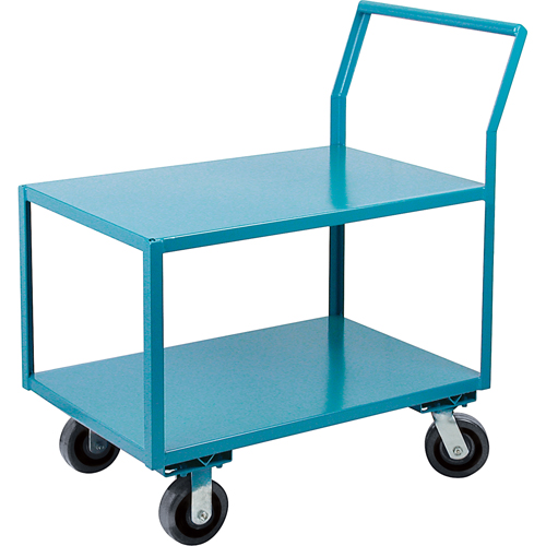 Heavy-Duty Low Profile Shop Carts, 2 Tiers, 18" W x 30" D x 41" H, 2400 lbs. Cap. PB Rental Co. Ltd.