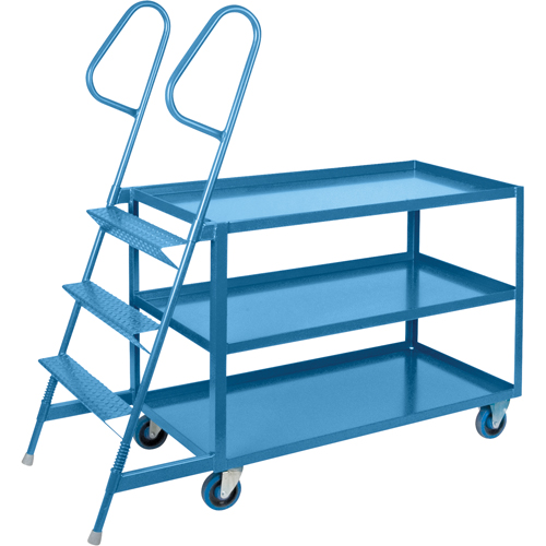 Chariots &agrave; cueillette, Acier, 24" la x 64" p, 3 tablettes, Capacit&eacute; 1200 lb PB Rental Co. Ltd.