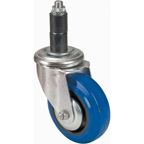 Roulette en caoutchouc &agrave; tige, Pivotant, Diam&egrave;tre 4" (101,6 mm) PB Rental Co. Ltd.
