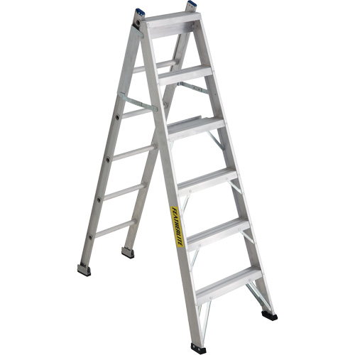 2700 Series Industrial Duty Multi-Way Ladders, 6', Aluminum, 250 lbs. Cap., ANSI 1, CSA 1 PB Rental Co. Ltd.