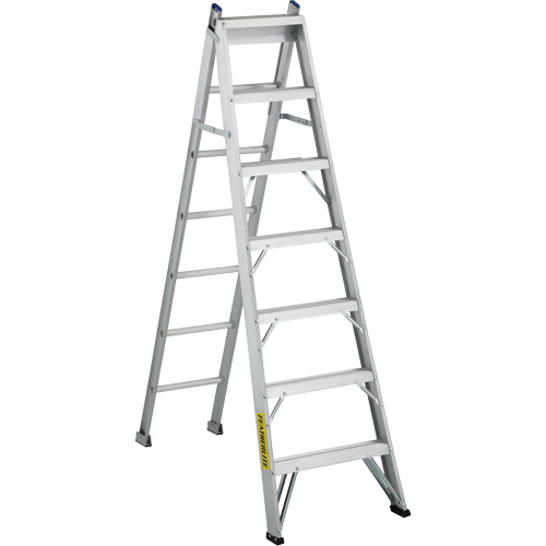 2700 Series Industrial Duty Multi-Way Ladders, 7', Aluminum, 250 lbs. Cap., ANSI 1, CSA 1 PB Rental Co. Ltd.