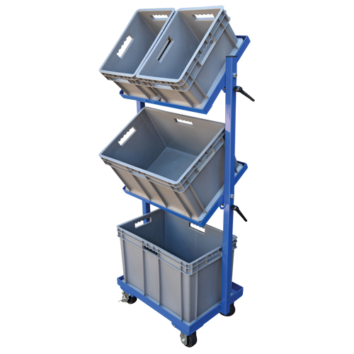 Chariot &agrave; cueillette, Acier, 30-11/16" la x 19-1/4" p, 3 tablettes, Capacit&eacute; 300 lb PB Rental Co. Ltd.