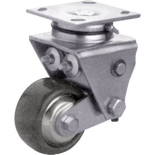 Roulette robuste, Pivotant, 4" (101,6 mm), Elastom&egrave;re dur, 900 lb (408 kg) PB Rental Co. Ltd.