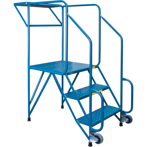 Mechanics/Maintenance Rolling Ladder, Steel, 3 Steps, 28" Platform Height PB Rental Co. Ltd.