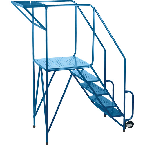 &eacute;chelles roulantes pour l'entretien et les m&eacute;caniciens, Acier, 5 Marches, Hauteur de la plateforme 47" PB Rental Co. Ltd.