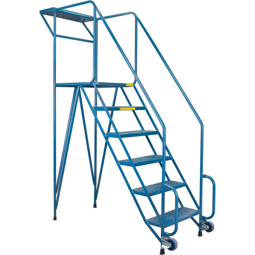 &eacute;chelles roulantes pour l'entretien et les m&eacute;caniciens, Acier, 6 Marches, Hauteur de la plateforme 57" PB Rental Co. Ltd.