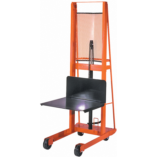 Hydraulic Platform Lift Stacker, Foot Pump Operated, 1000 lbs. Capacity, 80" Max Lift PB Rental Co. Ltd.