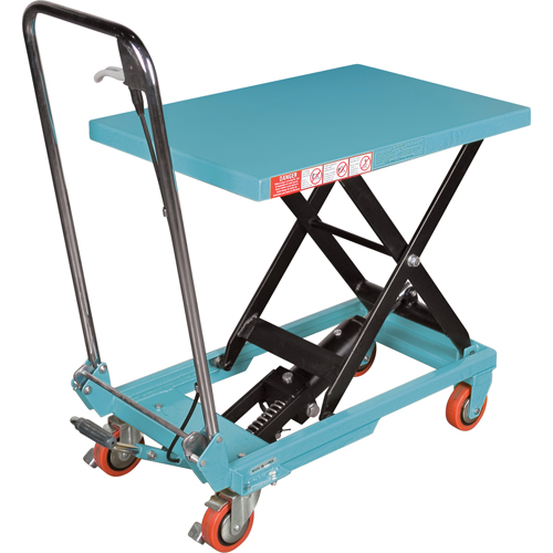 Table &eacute;l&eacute;vatrice robuste &agrave; ciseaux hydraulique, 27-1/2" lo x 17-3/4" la, Acier, Capacit&eacute; 330 lb PB Rental Co. Ltd.