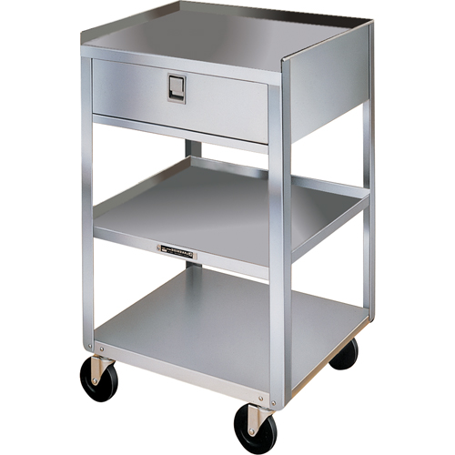 Stainless Steel Equipment Stands, 300 lbs. Capacity, Stainless Steel, 16-3/4" x W, 30-1/8" x H, 18-3/4" D, 1 Drawers PB Rental Co. Ltd.