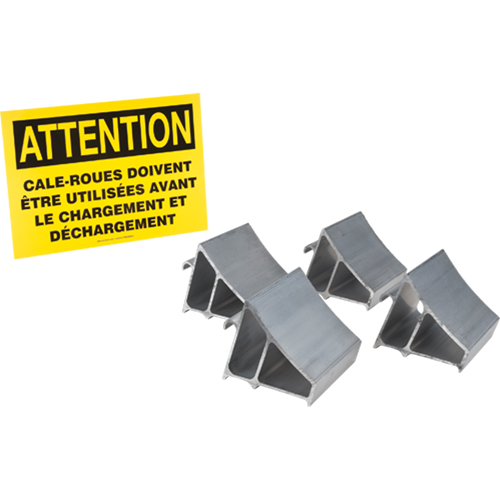 Aluminum Wheel Chock Kit, 7" W x 6" D x 6" H PB Rental Co. Ltd.