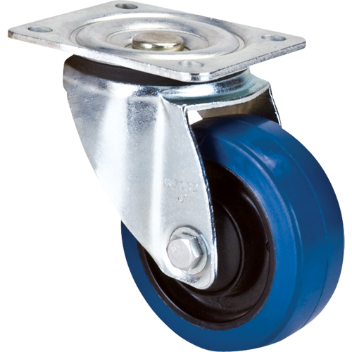 Blue Caster, Swivel, 4" (101.6 mm), Rubber, 350 lbs. (158.8 kg.) PB Rental Co. Ltd.
