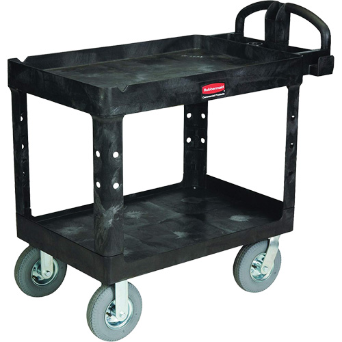 Heavy-Duty Utility Cart, 2 Tiers, 25-1/4" x 37-1/8 x 36-3/8", 500 lbs. Capacity PB Rental Co. Ltd.