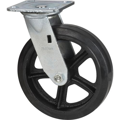 Mold-on Caster, Swivel, 8" (203.2 mm), Rubber, 660 lbs. (299 kg.) PB Rental Co. Ltd.