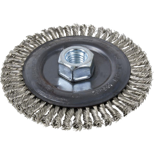 Stringer Bead Brush, 4" Dia., 0.022" Fill, 5/8"-11 Arbor, Stainless Steel PB Rental Co. Ltd.
