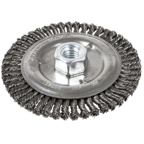 Stringer Bead Brush, 5" Dia., 0.022" Fill, 5/8"-11 Arbor, Steel PB Rental Co. Ltd.