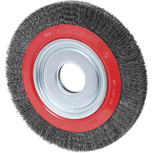 Crimped Wire Wheel, 6" Dia., 0.007" Fill, 2"/1/2" - 5/8" Arbor PB Rental Co. Ltd.