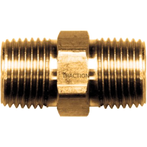 Mamelon hexagonal, Laiton, 3/8" x 1/4", NPT x NPT PB Rental Co. Ltd.