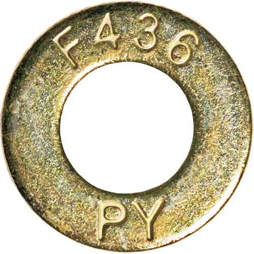 Rondelle structurelle, 7/8", Zinc jaune PB Rental Co. Ltd.
