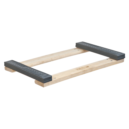 Rubber Ends Hardwood Dolly Frame, Wood Frame, 18" W x 24" D x 2.5" H, 900 lbs. Capacity PB Rental Co. Ltd.