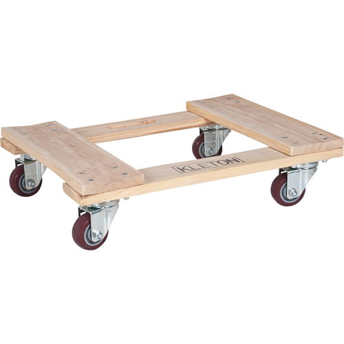 Hardwood Dolly, Polyurethane Wheels, 900 lbs. Capacity, 18" W x 24" D x 7" H PB Rental Co. Ltd.