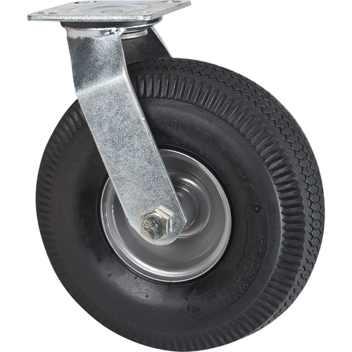 Roulettes de rechange pour chariots &agrave; plateforme robustes, Pivotant, 10" (254 mm), Pneumatique, 400 lb (181 kg) PB Rental Co. Ltd.