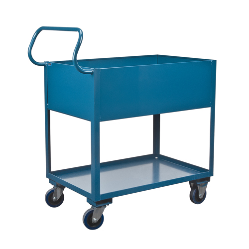 Chariots de service &agrave; bordure profonde, 2 Tiers, 24" la x 47" h x 36" p, Capacit&eacute; 1200 lb PB Rental Co. Ltd.
