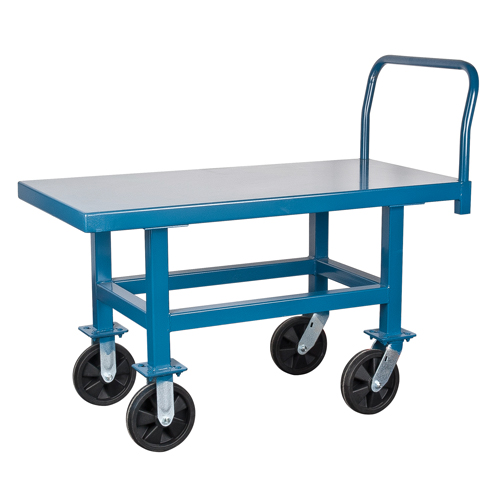 Chariots &agrave; plateforme sur&eacute;lev&eacute;e, 60" lo x 30" la x Capacit&eacute; 1800 lb, Roues en Caoutchouc PB Rental Co. Ltd.