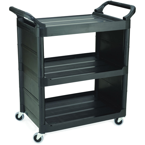 Bussing Cart with End Panels, 3 Tiers, 18-5/8" x 36-5/8" x 33-5/8", 150 lbs. Capacity PB Rental Co. Ltd.