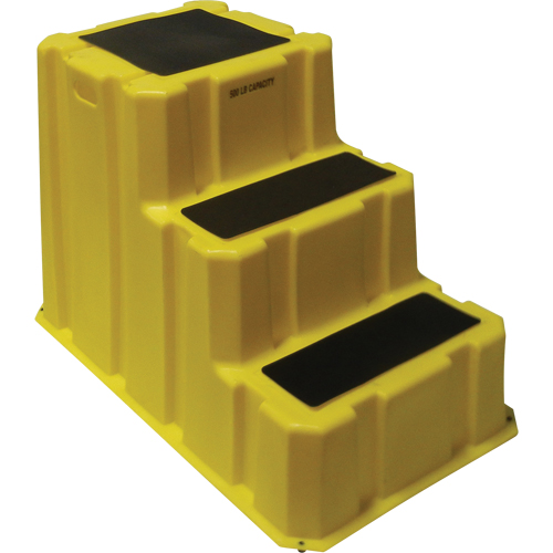 Escabeaux emboîtables industriels, 3 marches, 42" x 25-3/4" x Hauteur 29" PB Rental Co. Ltd.