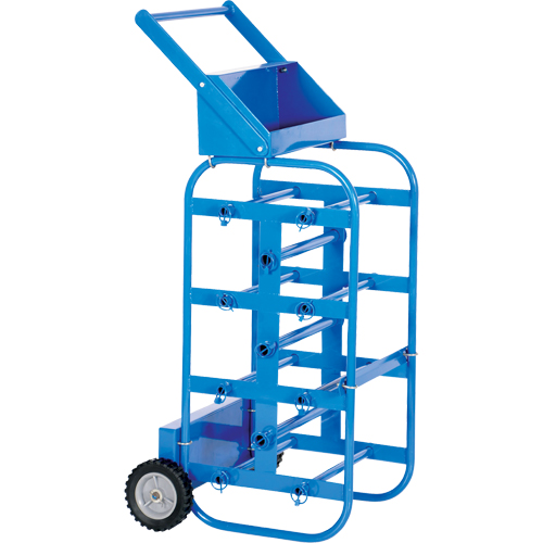 Chariot portatif pour mat&eacute;riaux bobin&eacute;s, Acier, 11 Montants, 19-1/2" la x 43-1/4" h x 17-1/2" p, Capacit&eacute; de 150 lb PB Rental Co. Ltd.