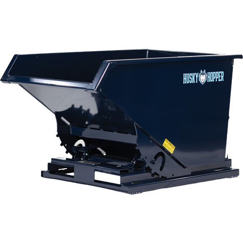 Self-Dumping Hopper, Steel, 1-1/2 cu.yd., Blue PB Rental Co. Ltd.