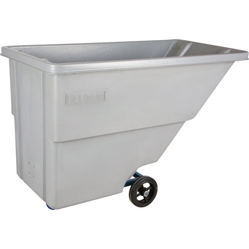 Chariot basculeur en acier, Poly&eacute;thyl&egrave;ne, 0,625 vg³, Capacit&eacute; de charge de 500 lb PB Rental Co. Ltd.