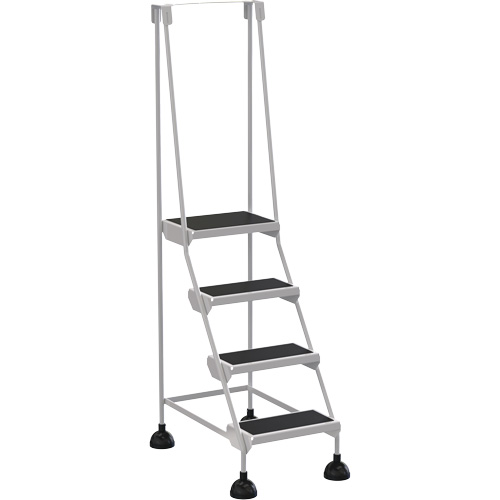 Stop-Step Ladders, 4 Steps, 16" Step Width, 38-3/16" Platform Height, Steel PB Rental Co. Ltd.