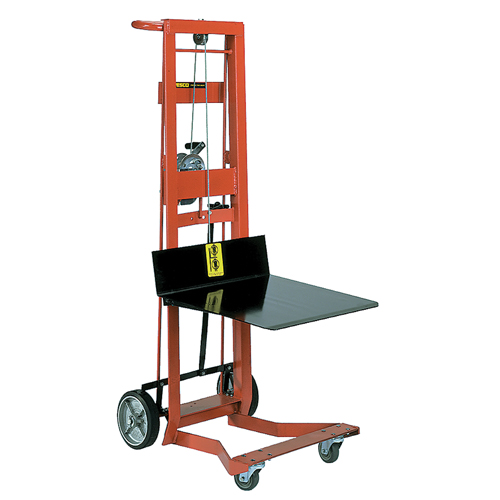 Platform Lift Stacker, Hand Winch Operated, 750 lbs. Capacity, 40" Max Lift PB Rental Co. Ltd.