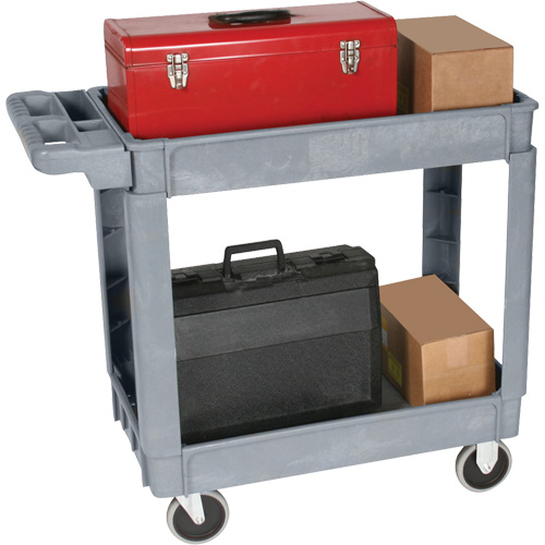 Deluxe Utility Cart, 2 Tiers, 25" x 35-1/2" x 43.5"/43-1/2", 550 lbs. Capacity PB Rental Co. Ltd.