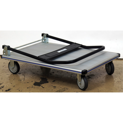 Chariot &agrave; plateforme avec poign&eacute;e pliante, Aluminium, 350 lb, 29" lo x 18-1/2" la, Hauteur 34-1/2" PB Rental Co. Ltd.