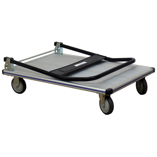 Chariot &agrave; plateforme avec poign&eacute;e pliante, Aluminium, 550 lb, 35-1/2" lo x 24" la, Hauteur 35-1/2" PB Rental Co. Ltd.