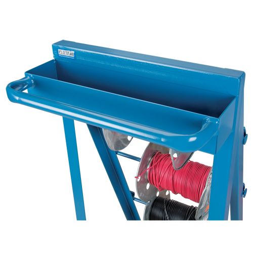 Chariot portatif pour mat&eacute;riaux bobin&eacute;s, Acier, 4 Montants, 24-1/2" la x 49" h x 23" p, Capacit&eacute; de 400 lb PB Rental Co. Ltd.