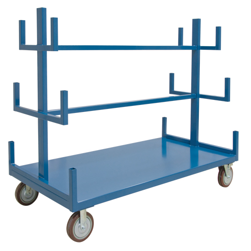 Mobile Pipe & Bar Rack, Steel, 48" W x 36" D x 60" H, 3000 lbs. Capacity PB Rental Co. Ltd.
