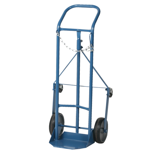 Professional Gas Cylinder Truck CC-1, Mold-on Rubber Wheels, 9" W x 7-1/4" L Base, 250 lbs. PB Rental Co. Ltd.