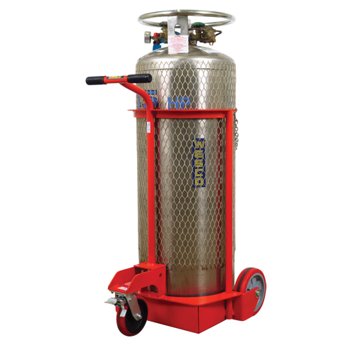 Large Liquid Gas Cylinder Truck LCC, Polyurethane Wheels, 20" W x 20" D Base, 1000 lbs. PB Rental Co. Ltd.