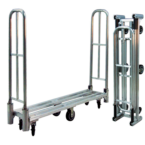 Aluminum U-Boat Folding Utility Cart, 16" W x 60" L, 1500 lbs. Cap., Polyurethane Wheels PB Rental Co. Ltd.