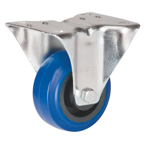 Blue Caster, Rigid, 3" (76 mm), Rubber, 285 lbs. (129 kg.) PB Rental Co. Ltd.