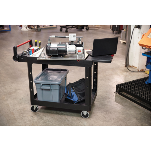 Heavy-Duty Adaptable Utility Cart, 2 Tiers, 17-3/4" x 36" x 46-1/5", 500 lbs. Capacity PB Rental Co. Ltd.