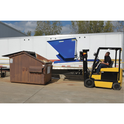 Conteneur autobasculeur, Acier, 3/4 vg³, Bleu PB Rental Co. Ltd.
